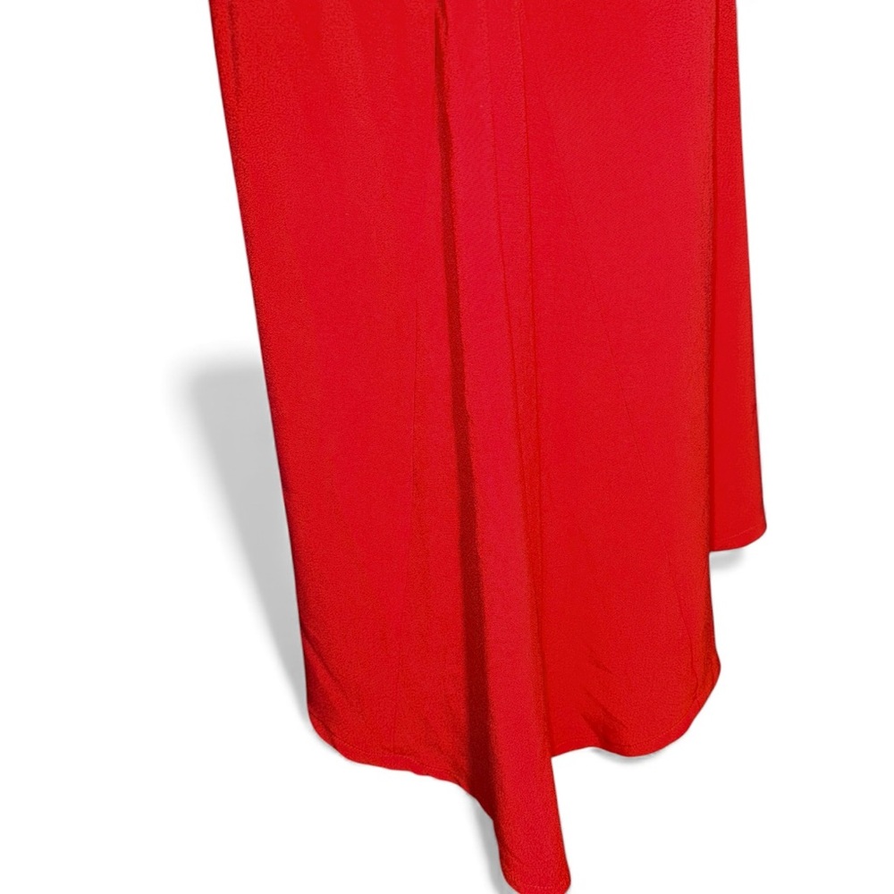 Beautiful Vince Camuto Red Off-the-Shoulder Ruched Trumpet Gown Size 6P - Picture 9 of 16